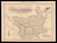 Turkey in Europe Map drawn and engraved by J. Rapkin ; Illustrations by H. Warren & engraved by J. Rogers.