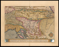 Schlavoniae, Croatiae, Carniae, Istriae, Bosniae, Finitimarumque Regionum Nova Descriptio Auctore Augustino Hirsvogelio.