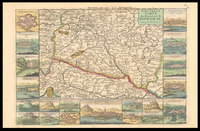 Nouvelle Carte du Royaume de Hongrie avec ses forteresses.