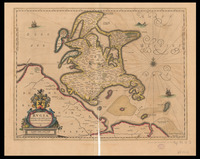 Rugia insula ac ducatus accuratissime descripta ab E. Lubino ; Ioannes Ianssonius Excudit.