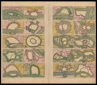 D' Voornaamste Fortresse Aen De Rivier Den Rhyn Uytgegeven door Cornelis Danckerts.
