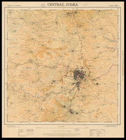 Central Judæa Survey of Palestine / Compiled, drawn and printed under the direction of F. J. Salmon.