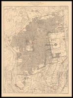 Plan of Jerusalem : Reduced by permission from the Ordnance plan 1:2,500 scale made by ... Charles W. Wilson... to illustrate recent discoveries.