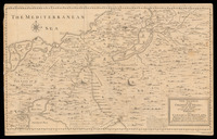 The Travels of the Children of Israel; out of Egypt through the Red Sea and the Wilderness, into Canaan or the Holy Land / Drawn from a large map published by Mr. John Speed from the draughts of Mr. John Moore of Christs Coll: Cambridge. W.H. Toms Sculp. S. Warner delin.