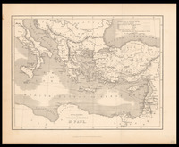 Map to illustrate the voyages & travels of St. Paul /.