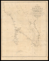 Chart of the Red Sea : Part 1st. ; On Which is deliniated the coast of Abyssinia from the Straits of Bab-el-Mandeb to Salaka, in Lat. 20**.29' N. and the islands adjacent forming the western channel which are laid down from actual survey & observations made in the honorable company's cruiser Panther, & Assaye Tender Ad 1804-5 / Cooper sculp. Outhett delt.