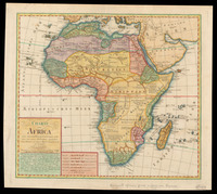 Charte von Africa nach astronomischen Beobachtungen, auch alten und neuen Nachrichten, ingleichen den Charten von Sayer, Rennel, Arrowsmit / neu entworfen von F. L. Güssefeld.