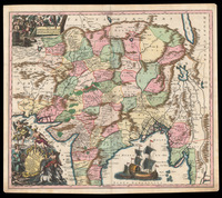 Imperii Magni Mogolis sive Indici Padschach iuxta recentißimas Navigationes accurata delineatio Geographica / studio et sumtibus Matth. Seutteri ; Albrecht Carl Seutter sculps.