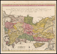 Natoliæ olim Asiæ Minoris tabula Per Matth. Seutterum.