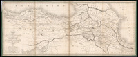 Carte des pays compris entre Constantinople et Téhéran pour servir a l'intelligence du Voyage de Mr. le Chevr. Jaubert en Arménie et en Perse Dressée par le Chev. Lapie, Géographe, 1821. Gravée par Flahaut. Eécrit par Lallemande.