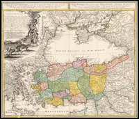 Carte de l'Asie Mineure ou de la Natolie et du Pont Euxin Asiae Minoris Veteris et Novae, itemque Ponti Euxini et Paludis Maeotidis Mappa vel Tabula / tirée des Voyages et des Observations des Anciens et Modernes, et dressée suivant les principes d'une nouvelle Projection par Sr. Has.