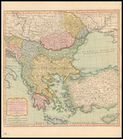 A new map of Turkey in Europe divided into all its provinces with the adjacent countries in Europe and Asia. Drawn chiefly from the maps published by the Imperial Academy of St. Petersburg / F.Vaaress sculpt.