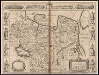 A Newe Mape Of Tartary augmented by Iohn Speede. Dirck Grÿp Sculp.