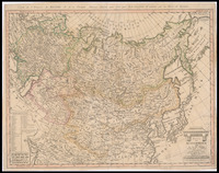 Charte das Russische Reich und die von den Tatarn bewohnte Länder in Europa und Asia enthaltend / Entworfen von F. L. Güssefeld. Aufs neue verbessert herausgegeben von Homanns Erben.