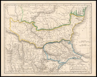 Macedonia, Moesia, Thracia et Dacia Drwan and Engraved by Sidney Hall.