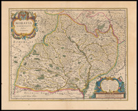 Moravia Marchionatus Auctore I. A. Comenio ; Guiljelm. Blaeuw Excudit.