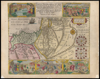 Tabula geographica, in qua Israelitarum, ab Aegypto ad Kenahanæam usque profectiones omnes, et stationes describuntur / tAmstelredam by Ioost Hartgers.