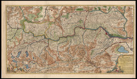 Austriæ Archiducatus Pars Inferior in omnes eiusdem Quadrantes Ditiones accuratissime et distincte delineata / per Nicolm. Visscher ; Nunc apud Petrum Schenk Junior. ; G. Gouwen sc.