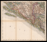 General Karte von Bosnien, der Hercegovina, von Serbien und Montenegro entworfen und ausgeführt im K.K. Militärisch-Geografischen Institute.