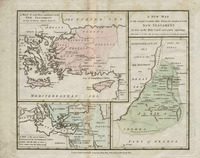 A New Map of the several Countries, Cities, Towns &c mention'd in the New Testament as were in the Holy Land and parts adjoining.