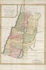 Carte de Palestine divisée en Royaumes de Juda et d'Israël et Subdivisée en ses 12 Tribus / pour servir a l'histoire des Juifs de M. Prideaux – הספרייה הלאומית