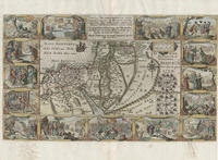 Tabula geographica, in qua Israelitarum, ab Aegypto ad Kenahanæam usque profectiones omnes, et stationes describuntur / Auctore D.R.M. Mathes; tAmstelredam by Ian Evertz Cloppenborch.