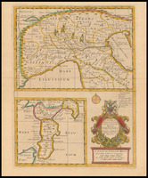 A New map of Gallia Cisalpina & Graecia Magna Shewing their Cheif Divisions, People, Cities, Towns &c / Sutton Nicholls sculp.