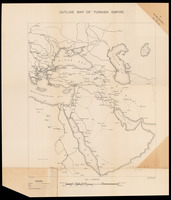Outline map of Turkish Empire.