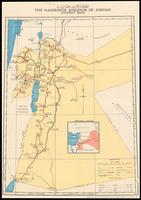 The Hashemite Kingdom of Jordan Tourist map.
