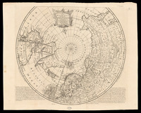 A new & accurate map of the North Pole with all the countries hitherto discovered situated near or adjacent to it, as well as some others more remote. Drawn from the latest and best authorities and regulated by astronoml. observatns / By Eman. Bowen.