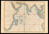 Carte reduite de l'Ocean oriental ou Mers des Indes pour servir aux Vaisseaux du roi dressʹee au Depost des cartes plans et journaux de la marine par ordre de Mgr. le Comte de Maurepas / Dheulland Sculp.