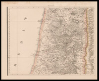 Map of the Holy Land / constructed by C.W.M. Van de Velde... from his own surveys in 1851 & 1852, from those made in 1841 by Majors Robe and Rochfort Scott, Lieut. Symonds... and from the Results of the Researches made by Lynch, Robinson, Wilson, Burckhardt, Seetzen & c. Engraved by Eberhardt and by Stichardt.