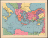 The Roman Empire showing the journeys of Paul / Compiled and Engraved by Edwin M. Gardner Nashville Tenn.