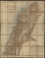 Carte du Liban d'apres les reconaissances de la Brigade Topographique du Corps Expeditionnaire de Syrie en 1860-1861 / Dressee au Depot de la Guerre par le Capitaine d'Etat Major Gelis ; Gravée par Erhard Schieble.