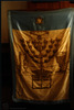 Photograph of: Torah ark curtain for Shabbat.