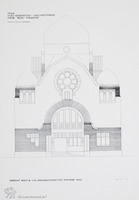 Photograph of: Drawings of the Synagogue in Peine : Measured drawings.