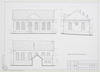 Measured drawings. Photograph of: Drawings of the Synagogue in Tiachiv