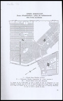 Emek Zeboulon zone d'habitation plan de lotissement des trois sections.