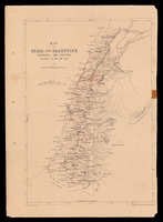 Map of Syria and Palestine shewing the routes followed in 1851 and 1852 by Lieut. C.W.M. van de Velde / C.W.M. van de Velde.