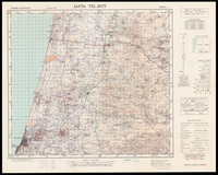 Jaffa Tel Aviv Compiled, drawn and reproduced by Survey of Palestine. מחלקת המדידות, ישראל.