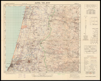 Jaffa Tel Aviv Compiled, drawn and reproduced by Survey of Palestine. מחלקת המדידות, ישראל.