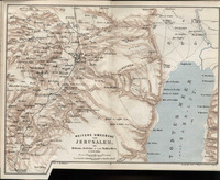 Weitere umgebung von Jerusalem bis Hebron, Jericho u zum Todtem Meer / Gez. v. H. Kiepert.