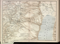 Country between Jerusalem, Hebron, Jericho and the Dead Sea / Drawn by H. Kiepert. Engraved and printed by Wagner & Debes Leipzig.