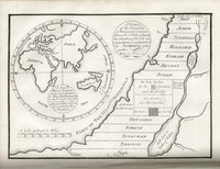 A view of the division of the land of Canaan among the twelve tribes of Israel the situation of the city and sanctuary &c as described by Josephus antiquities / J. Purves.