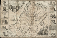 La Terre Sainte Divisee en ses douze tribus.