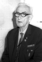 Defence Minister Itzhak Rabin met with Gedalia Armani, father of Izhar who received the highest award for heroizm and who fell in the Independence War.