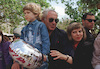PM Nethanyahu touring the safari Park at Ramat Gan with wife sara and son Itai.