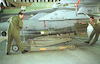 Loading bombs on a F16 jet fighter to drop on Lebanese targets – הספרייה הלאומית