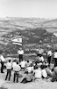 ישראל אלדד במסע בחירות לכנסת בגבעת שאול בירושלים.