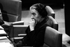 PM Golda Meir during the Knesset debate.